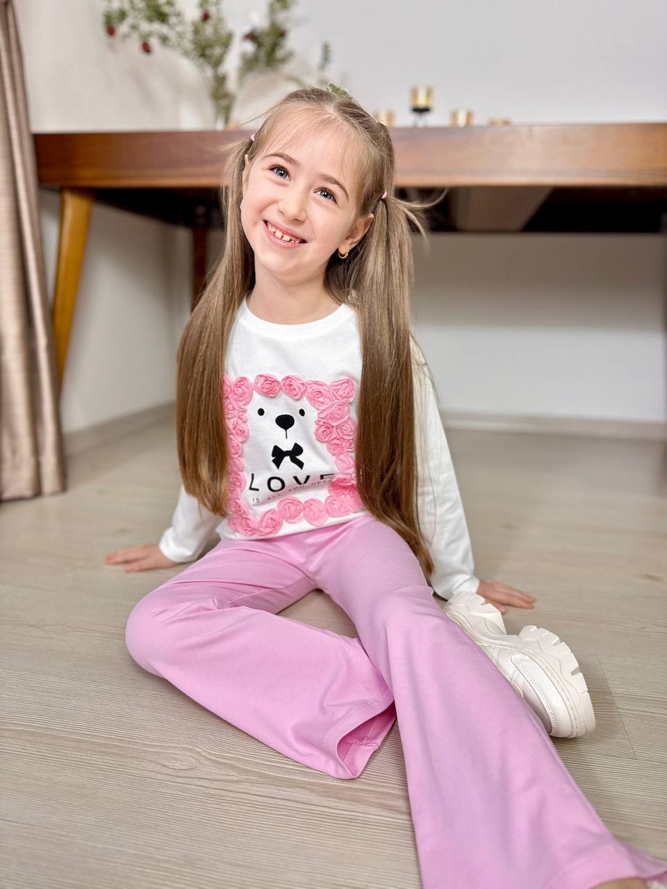 Pink Teddy Set