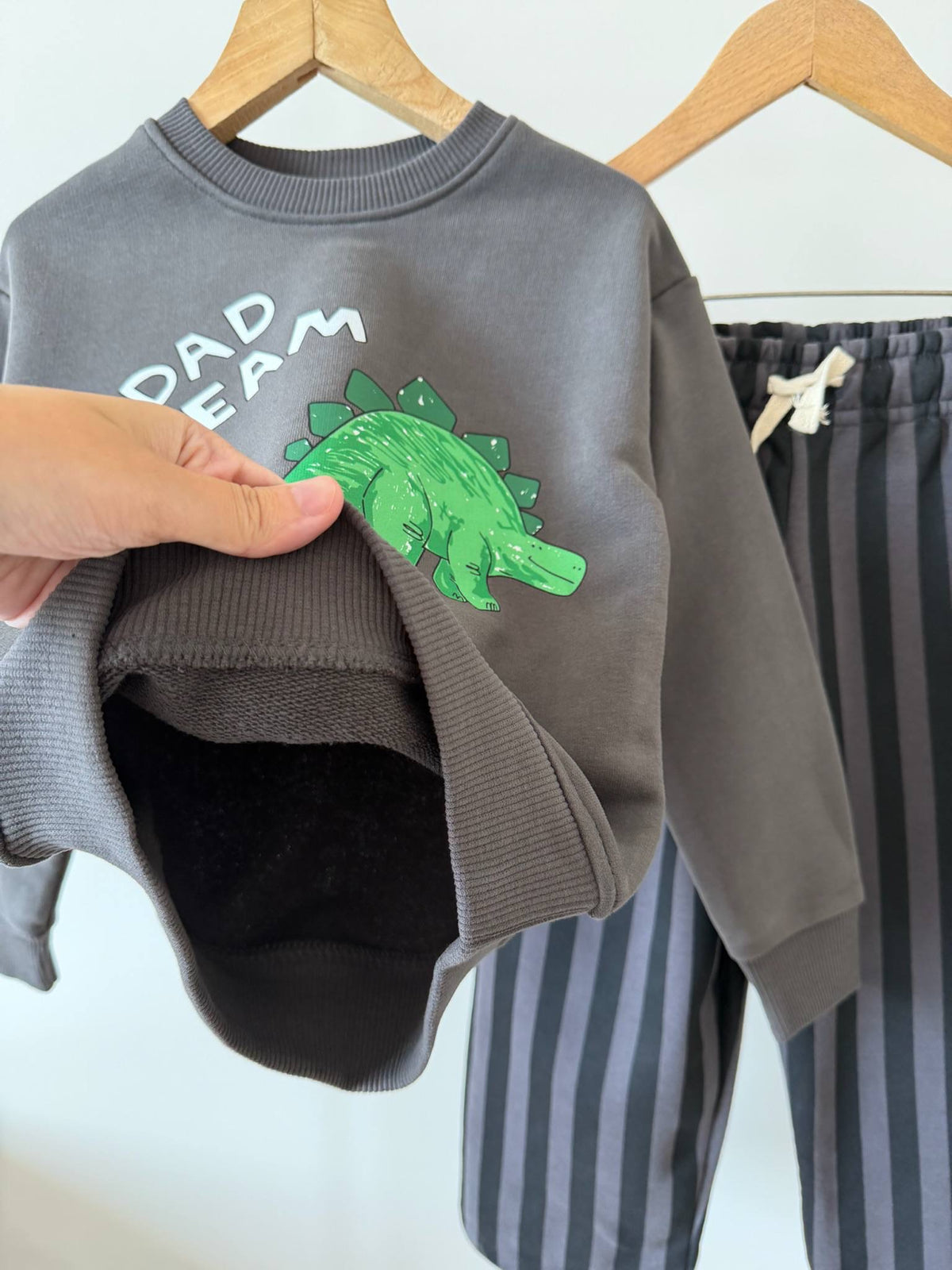 Dad Team Striped Set