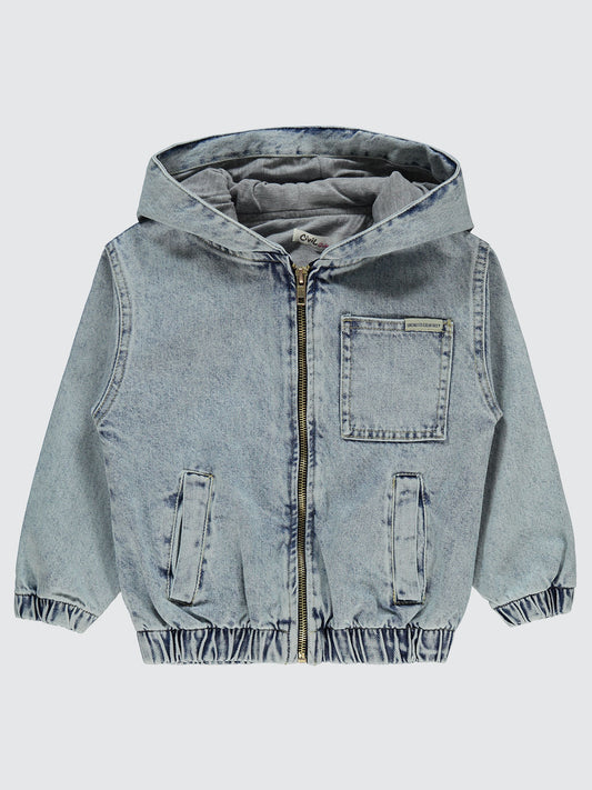 Denim Hooded Jacket