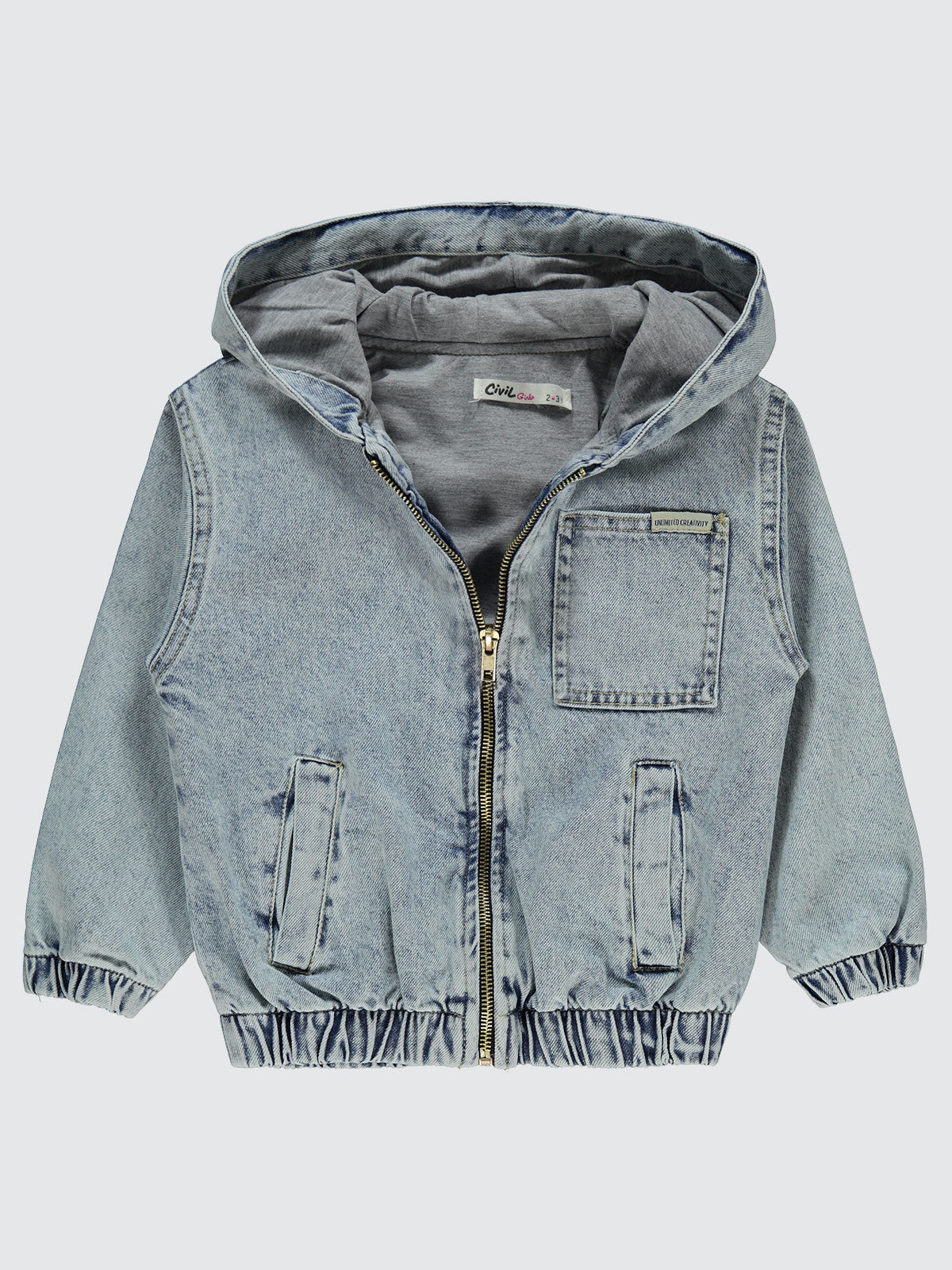 Denim Hooded Jacket