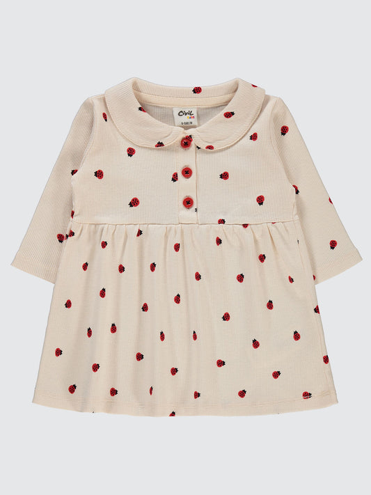 Ribbed Lady Bugs Dress