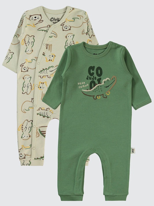 Set of 2 colored Jumpsuits