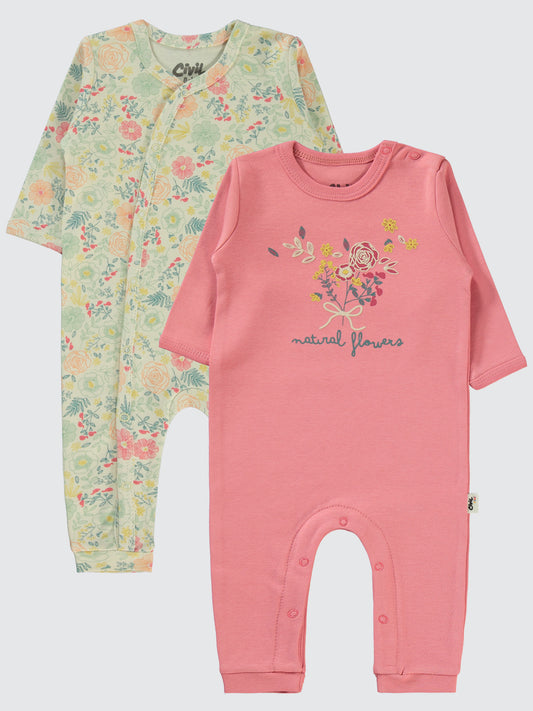 Set of 2 colored Jumpsuits