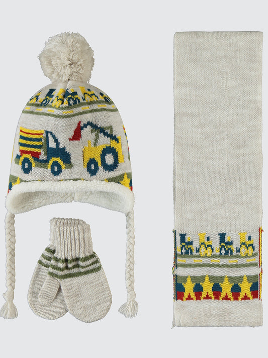 Baby Cars Winter Hat Set