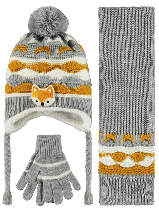 Baby Fox Winter Hat Set