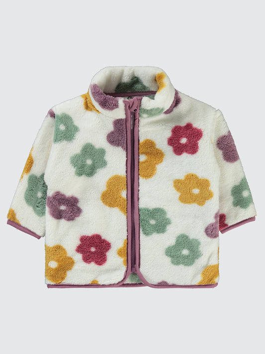 Fleece Zipper Cardigan