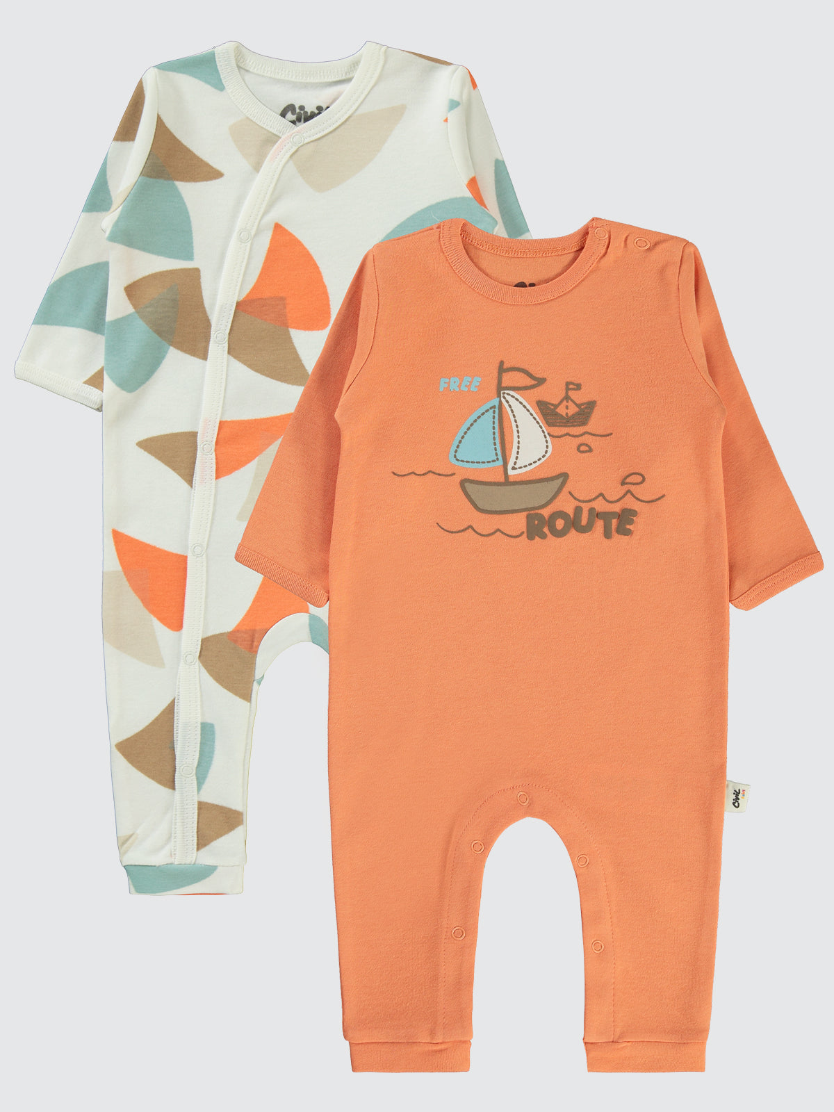 Set of 2 colored Jumpsuits
