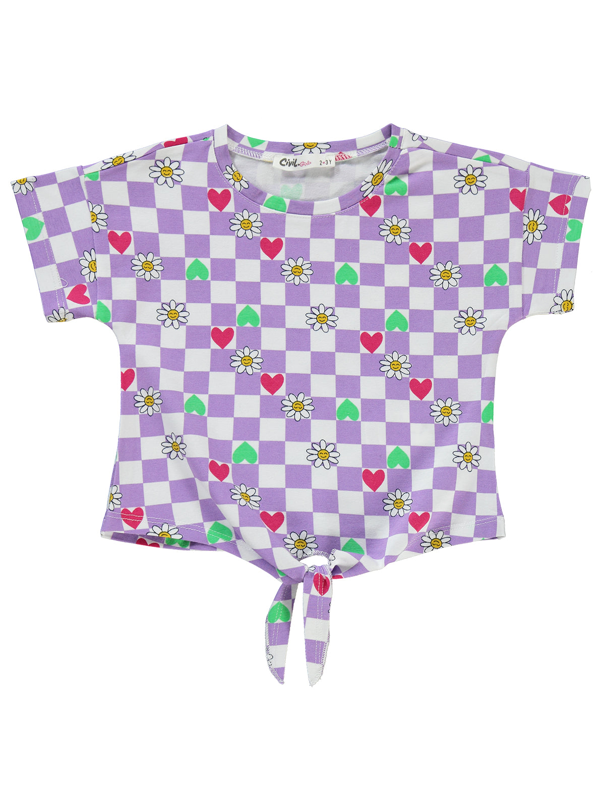 Checkered Hearts and Flowers Set