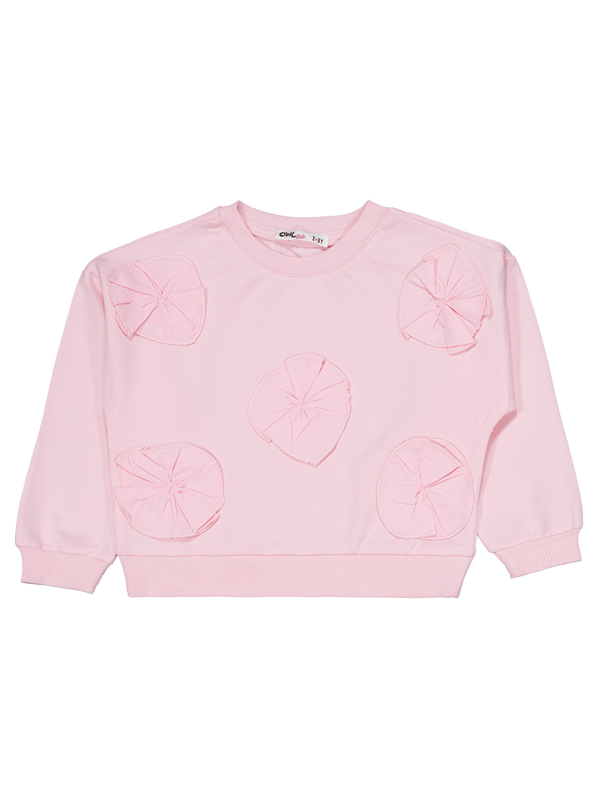 Pink Wide Leg 3D Flower Set