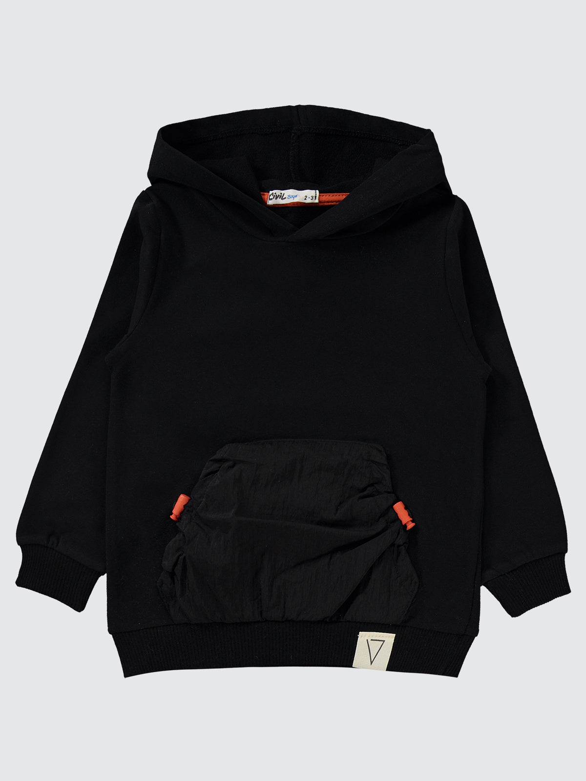 Black Hooded Cargo Tracksuit