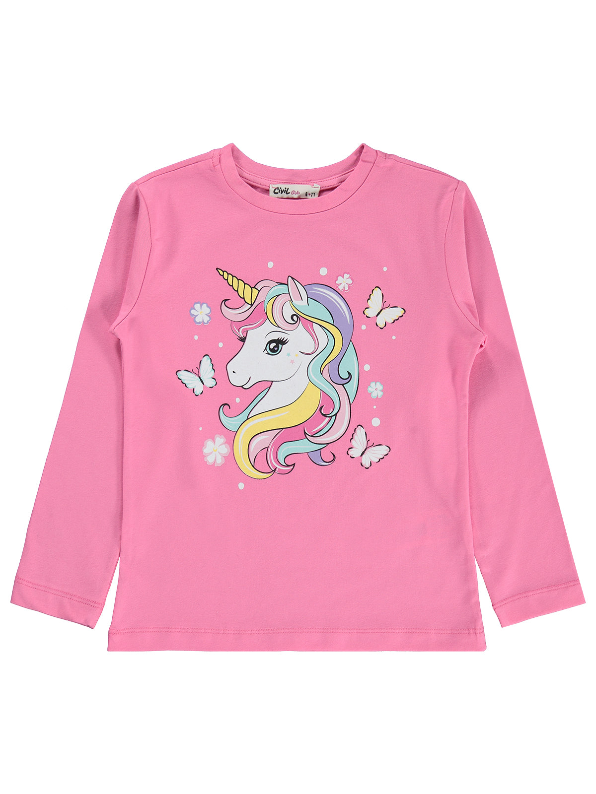 Pink Unicorn Long Sleeves Tshirt