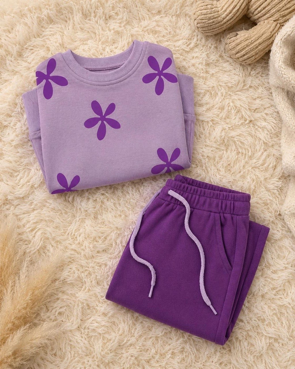 Purple Flowers Set