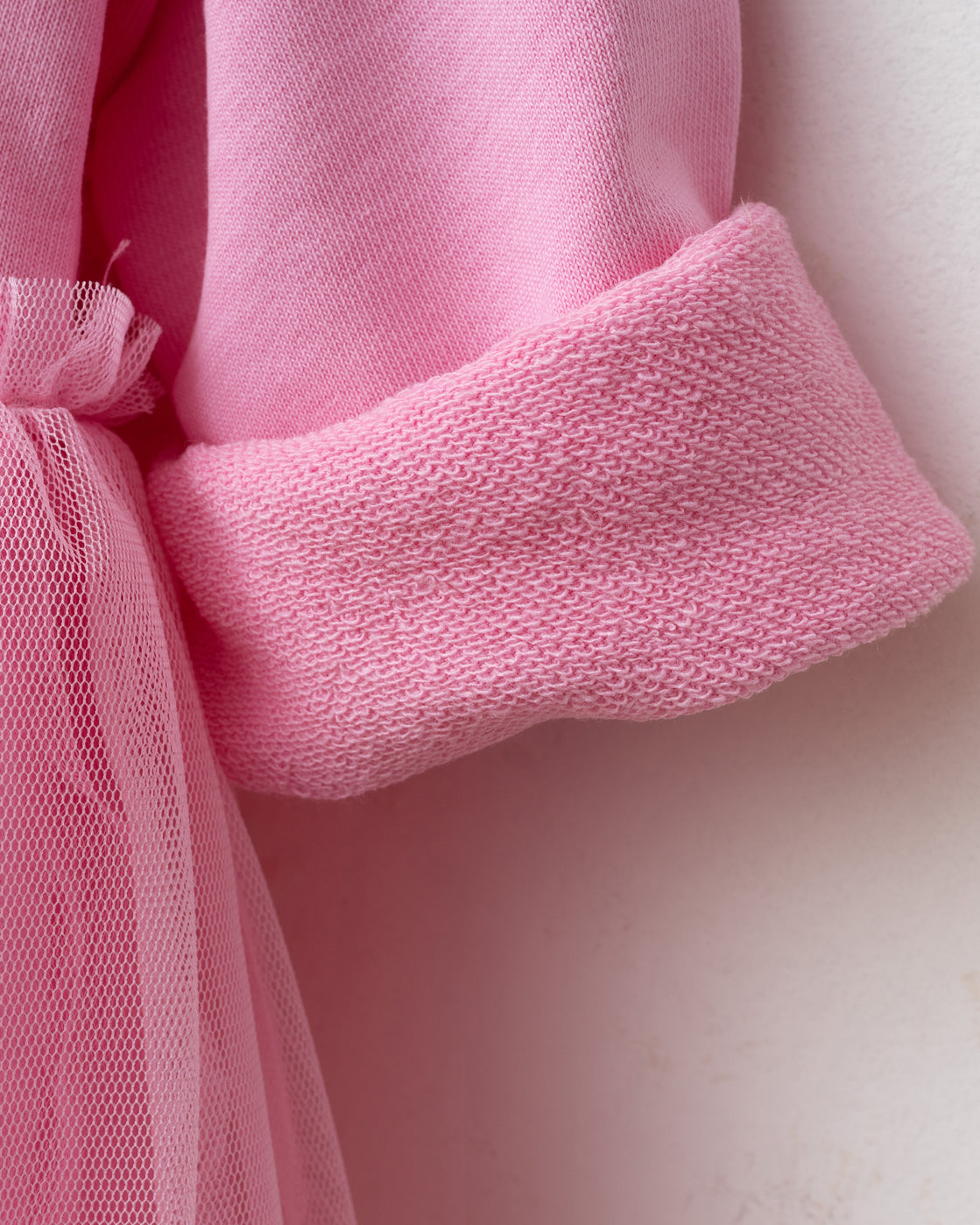 Pink Cherry Tulle Dress + Hair Accessory