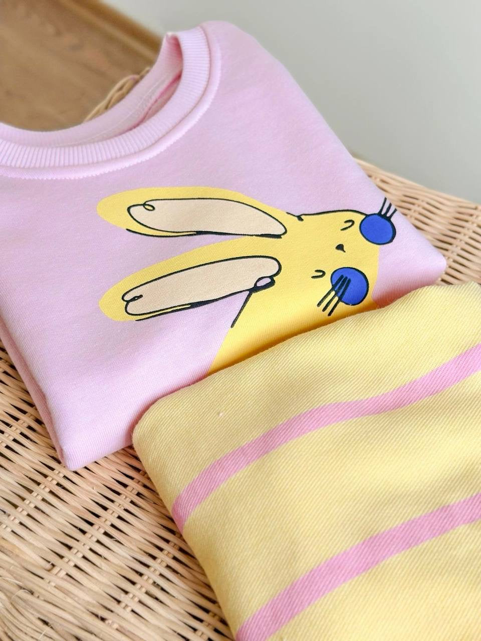 Pink and Yellow Bunny Set