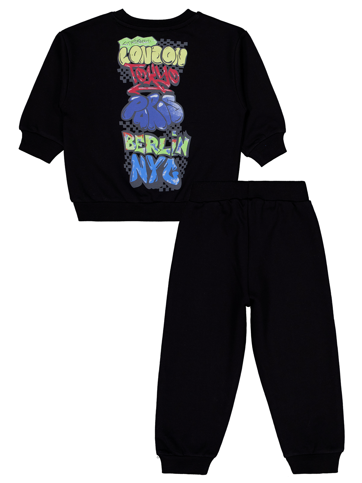 NYC Black Joggers Set