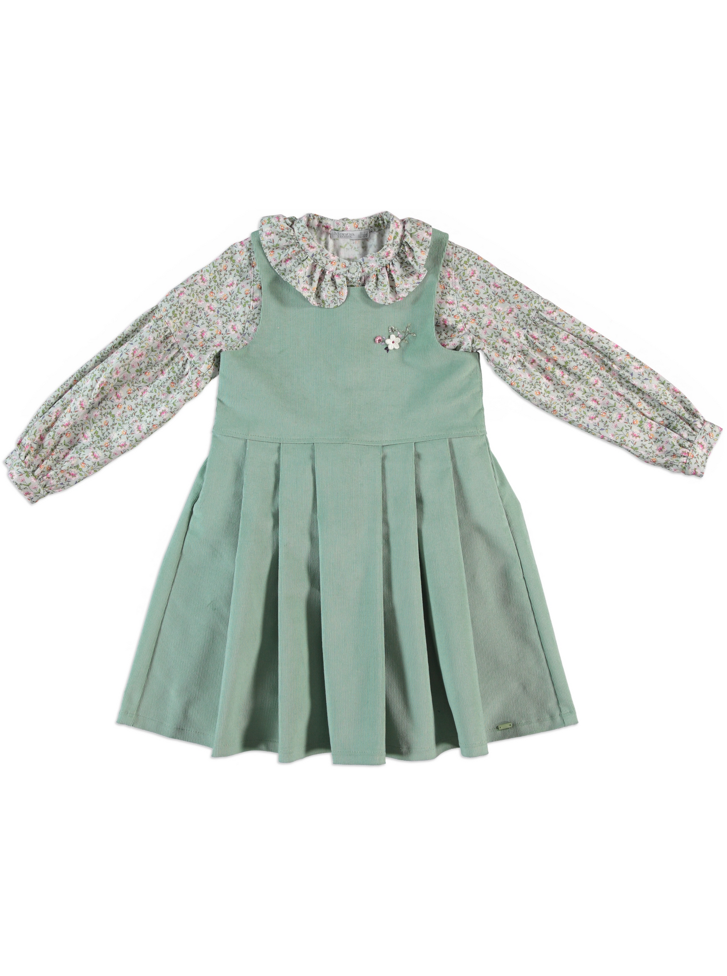 “Sage Blossom” Layered Dress