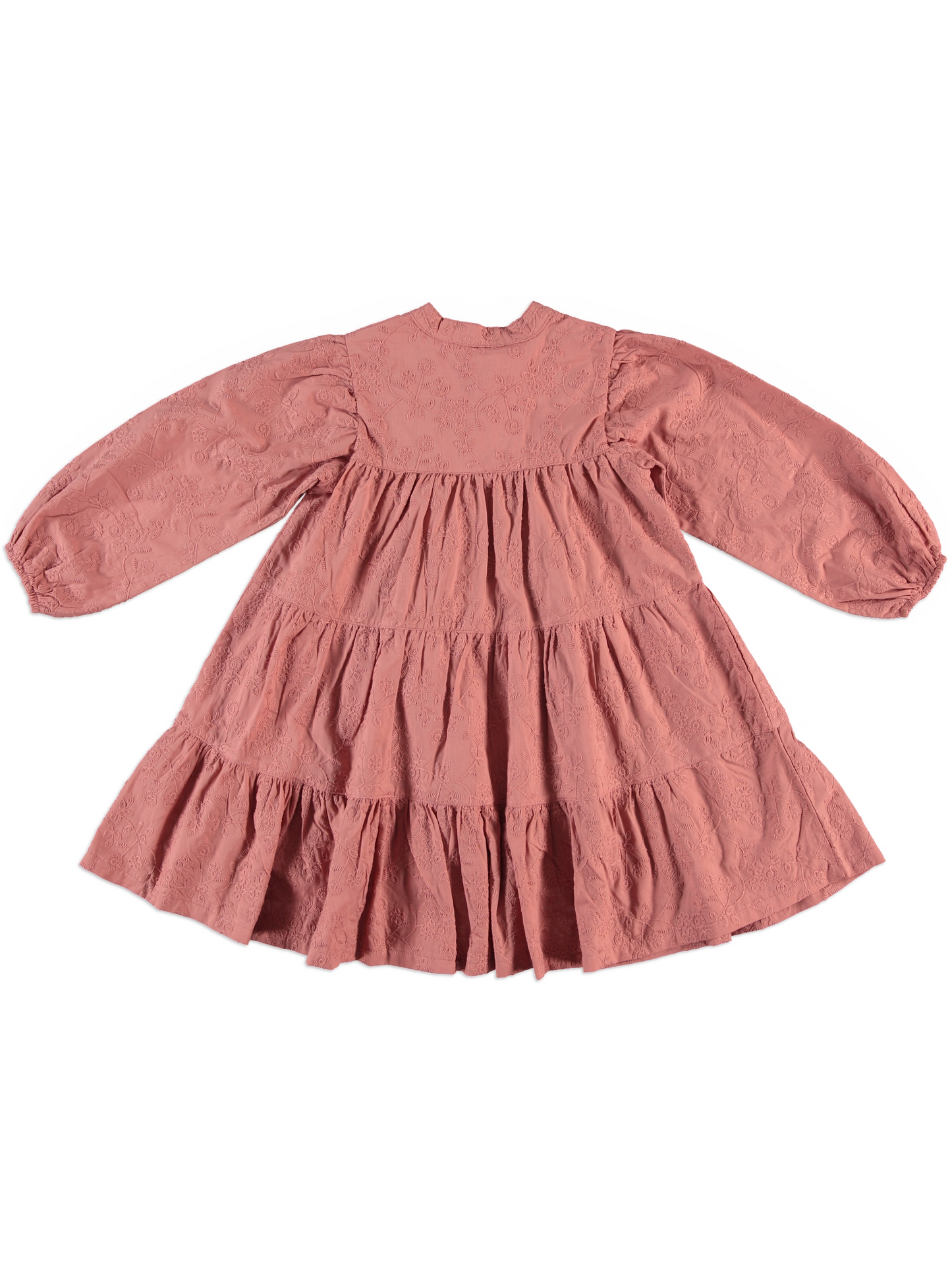 “Amelie Rose” Embroidered Tiered Dress