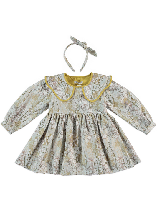 Monnarosa Milano “Willow Bloom” Dress with Headband