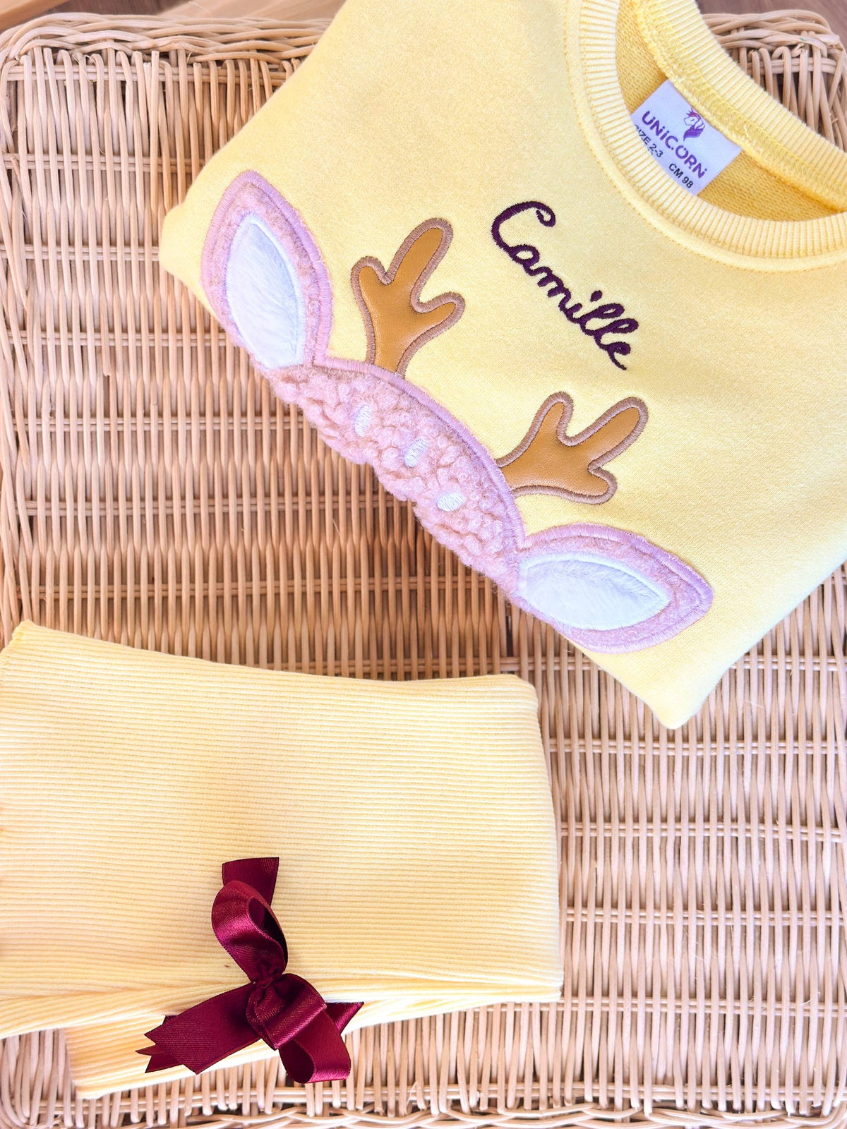 Yellow Dear Flare Legging Set