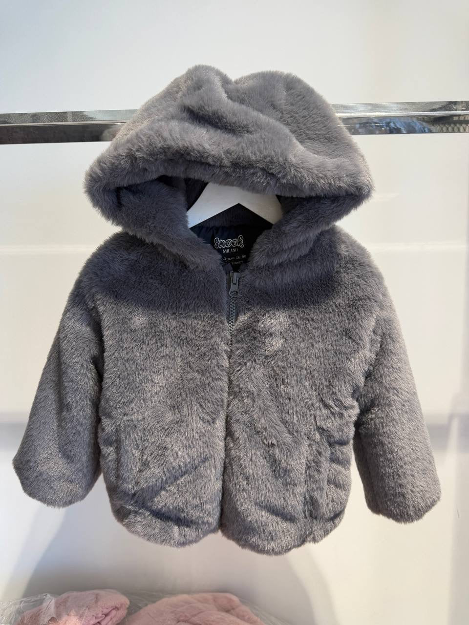 Gray Fur Jacket