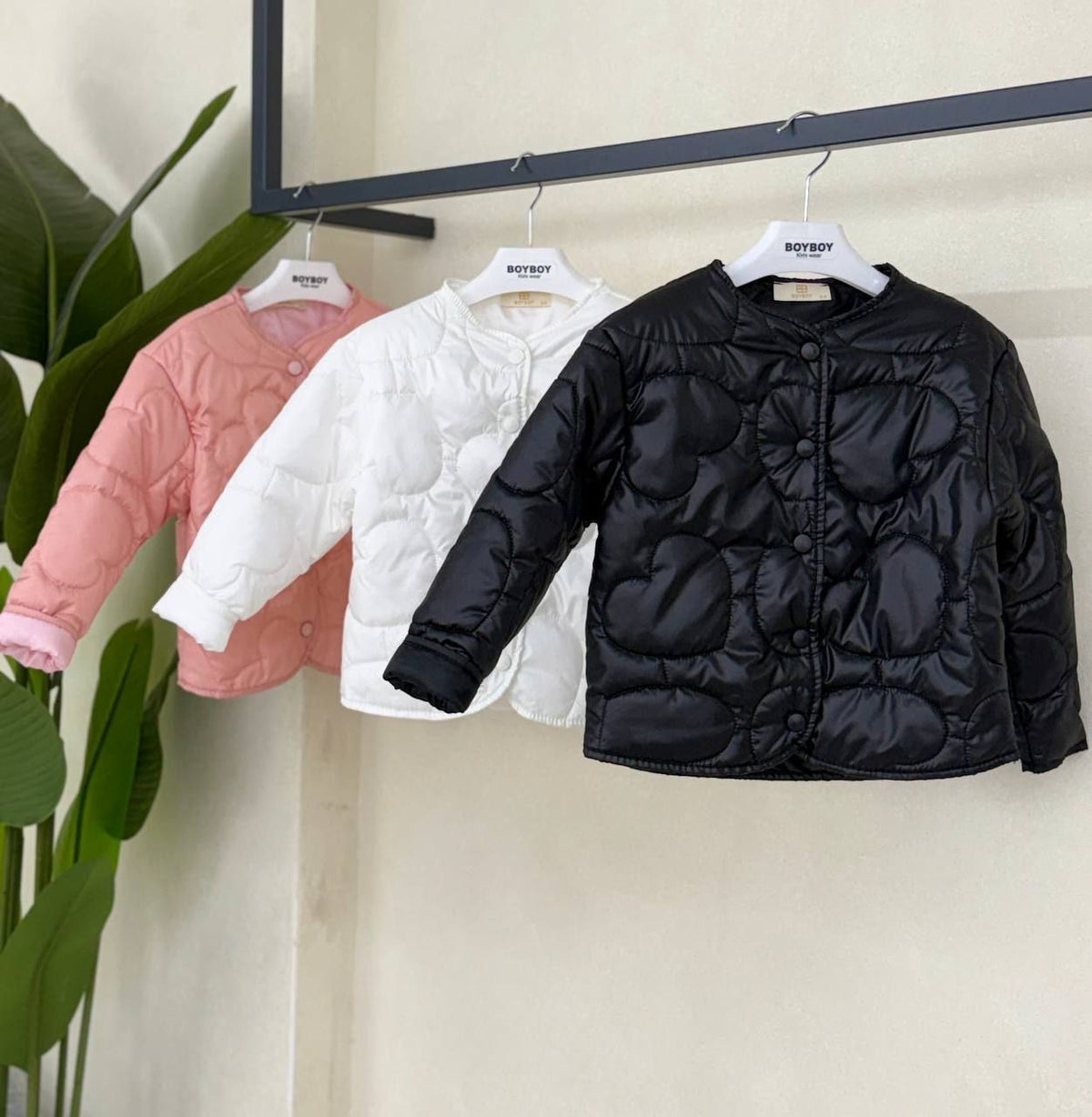 Black Heart Padded Jacket