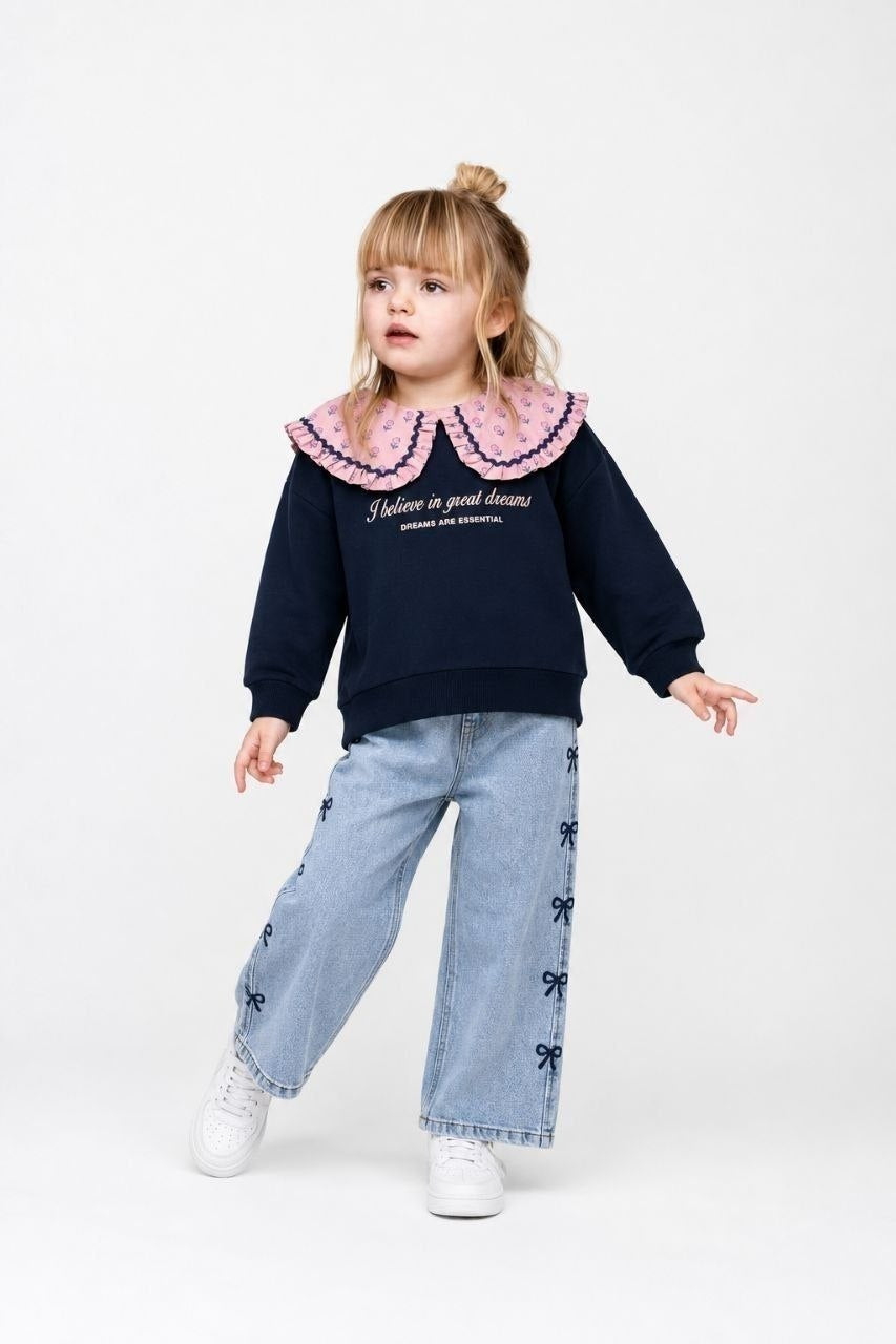Great Dreams Jeans & Sweatshirt Set
