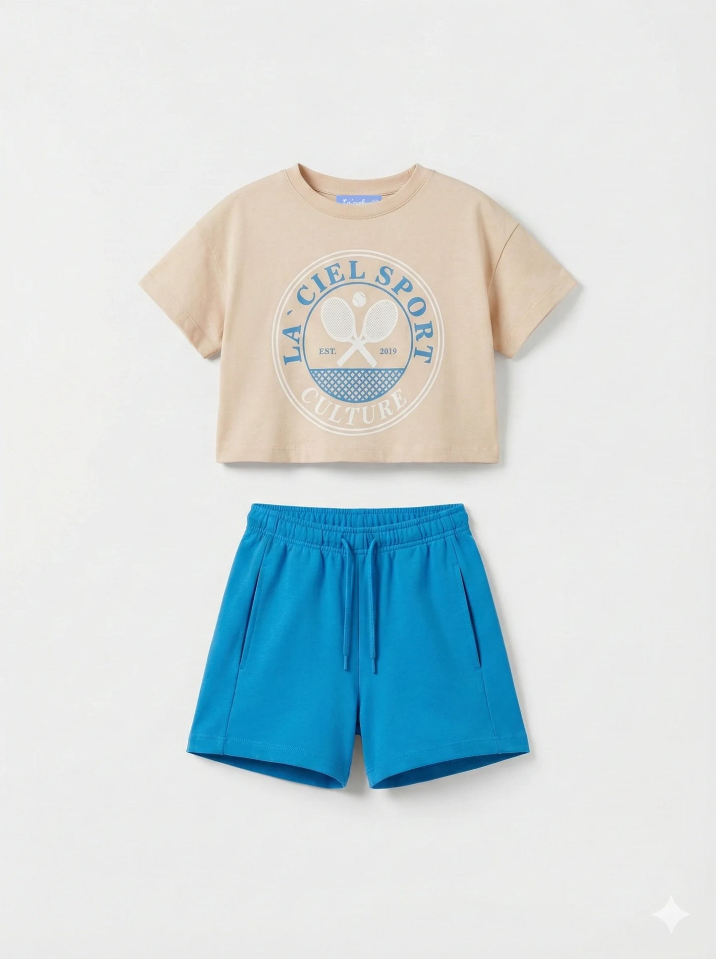 Pink and Blue Tennis Set