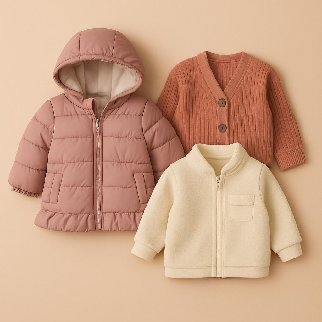 Baby Girls Jackets, Cardigans & Coats