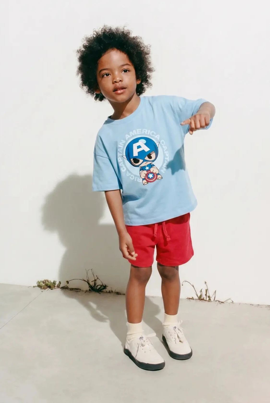 Captain America Summer Shorts Set