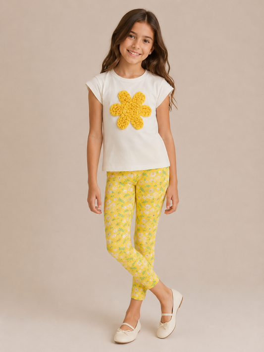 3D Flower yellow Set
