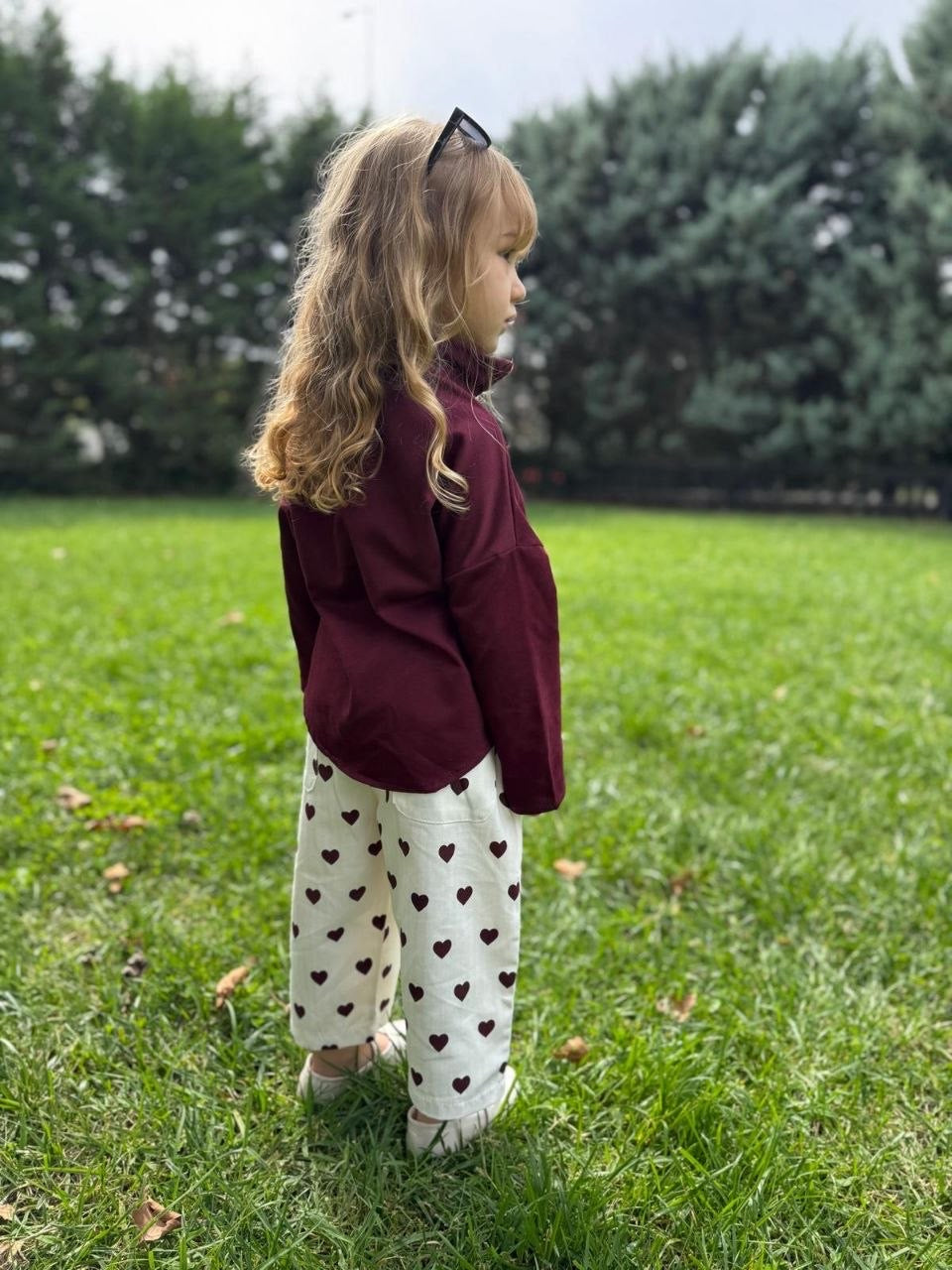 Burgundy Hearts Set