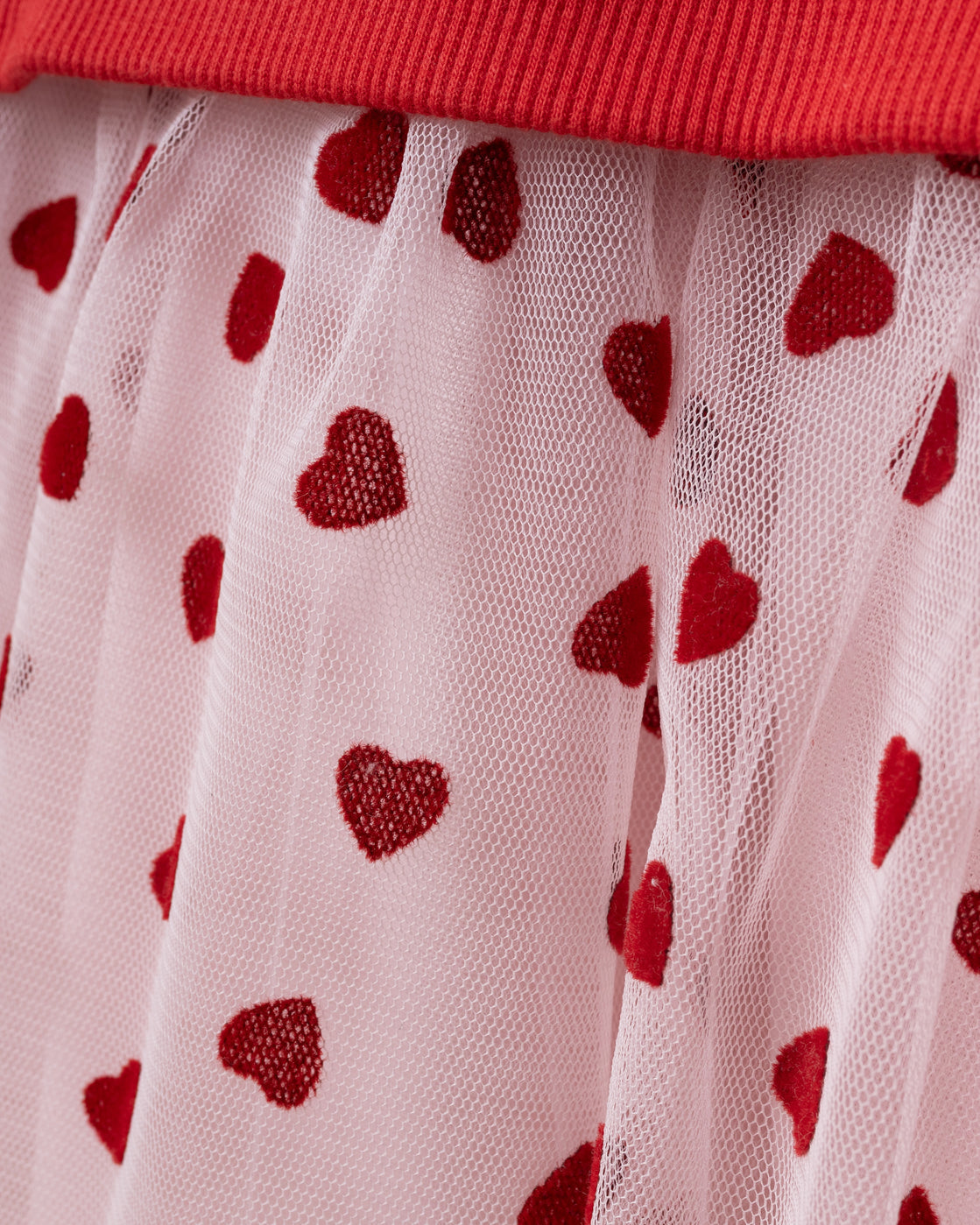 Red Bow & Hearts & Hair Accessory