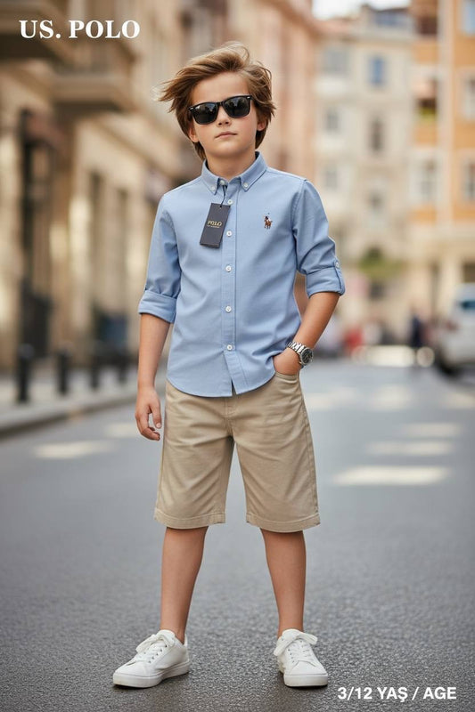 Polo Cargo shorts and Shirt Set
