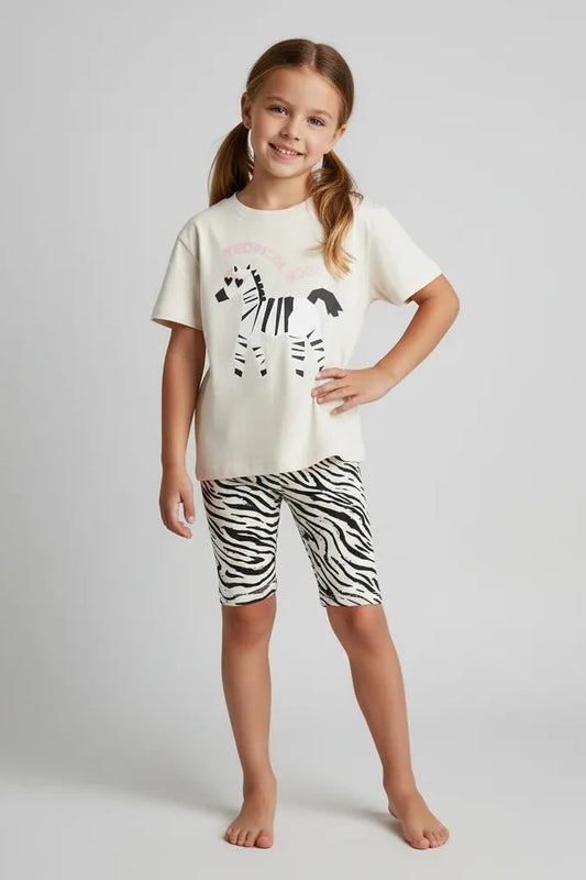 Tropical Zebra Biker Set