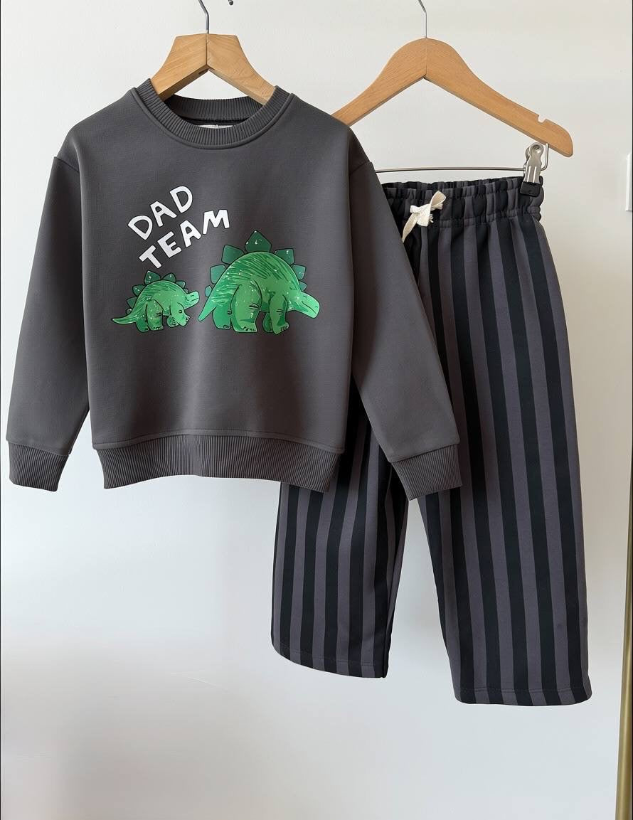 Dad Team Striped Set