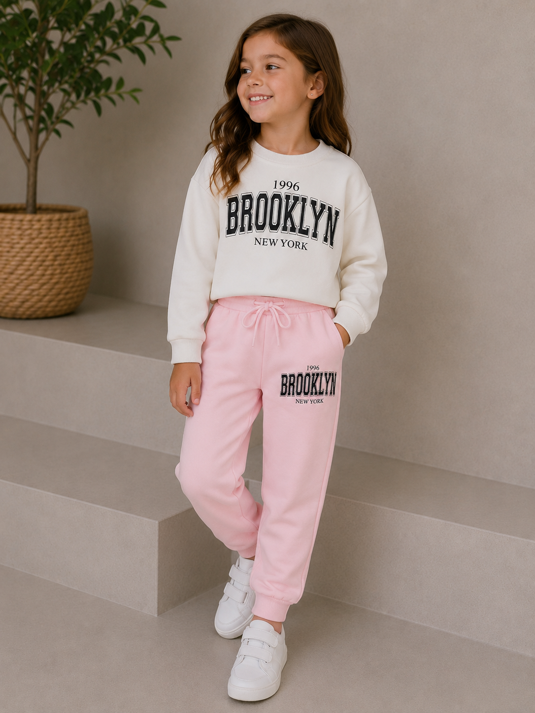 Brooklyn Pink and White Set