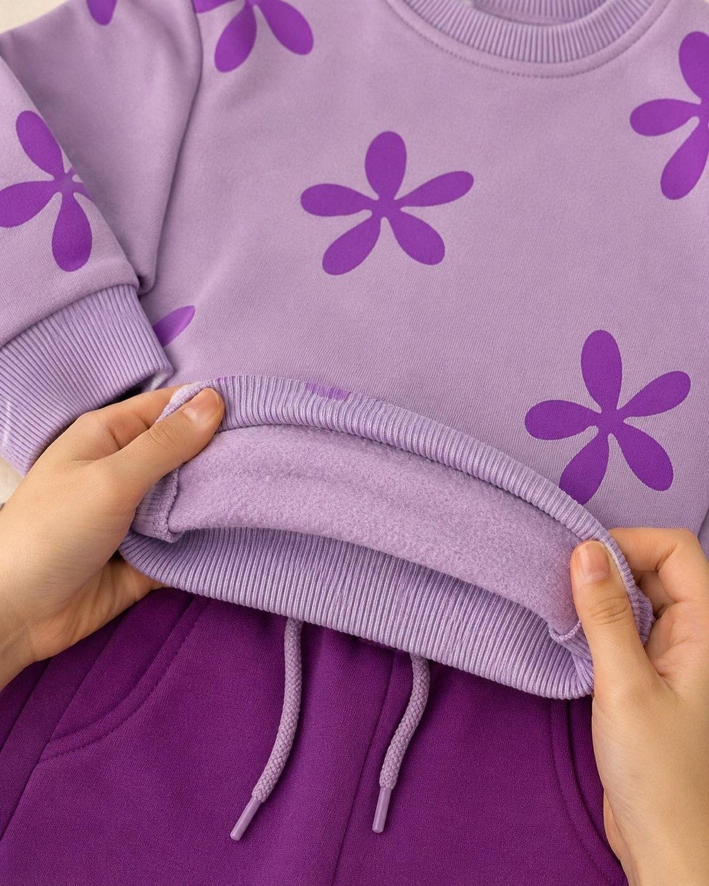 Purple Flowers Set