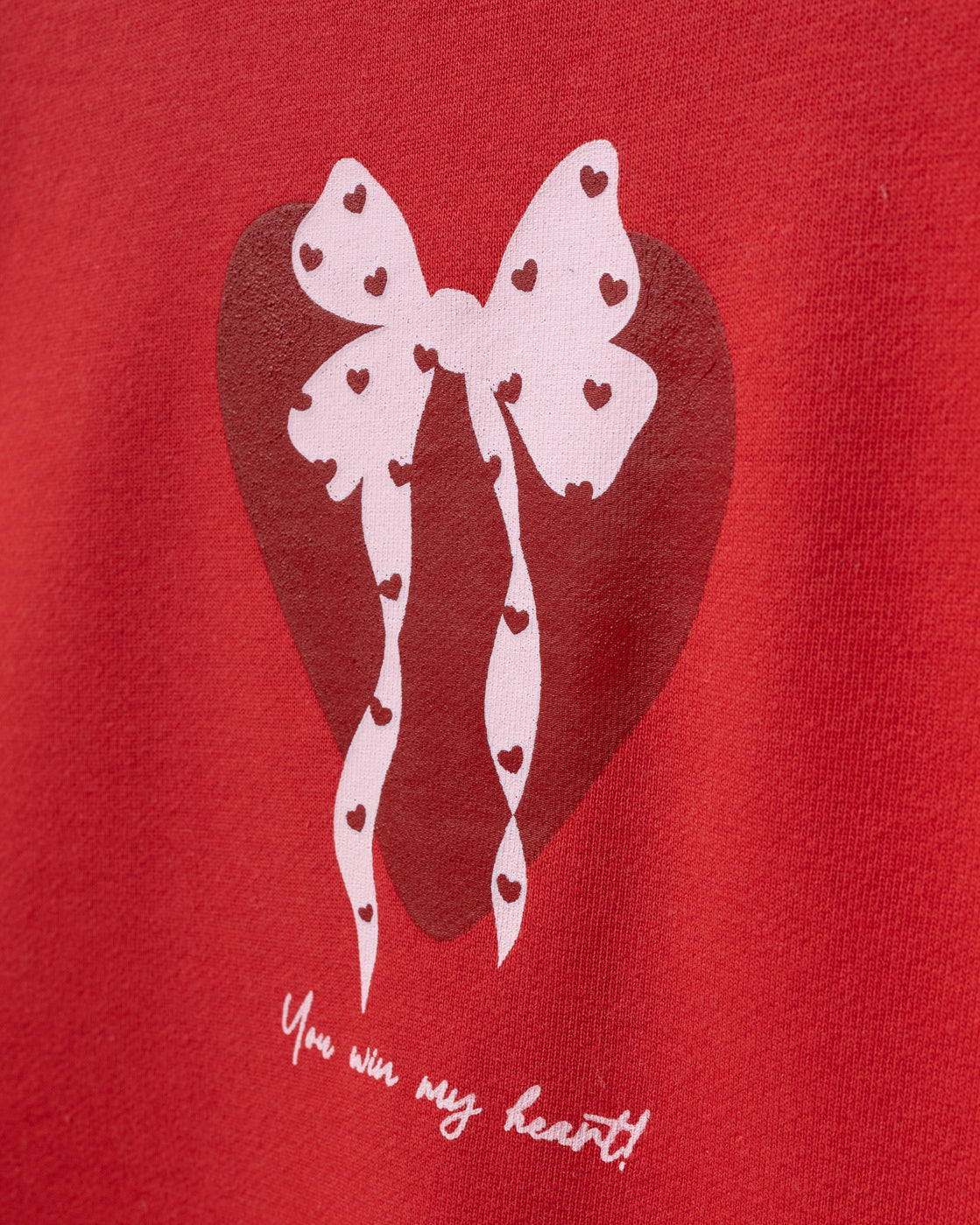 Red Bow & Hearts & Hair Accessory