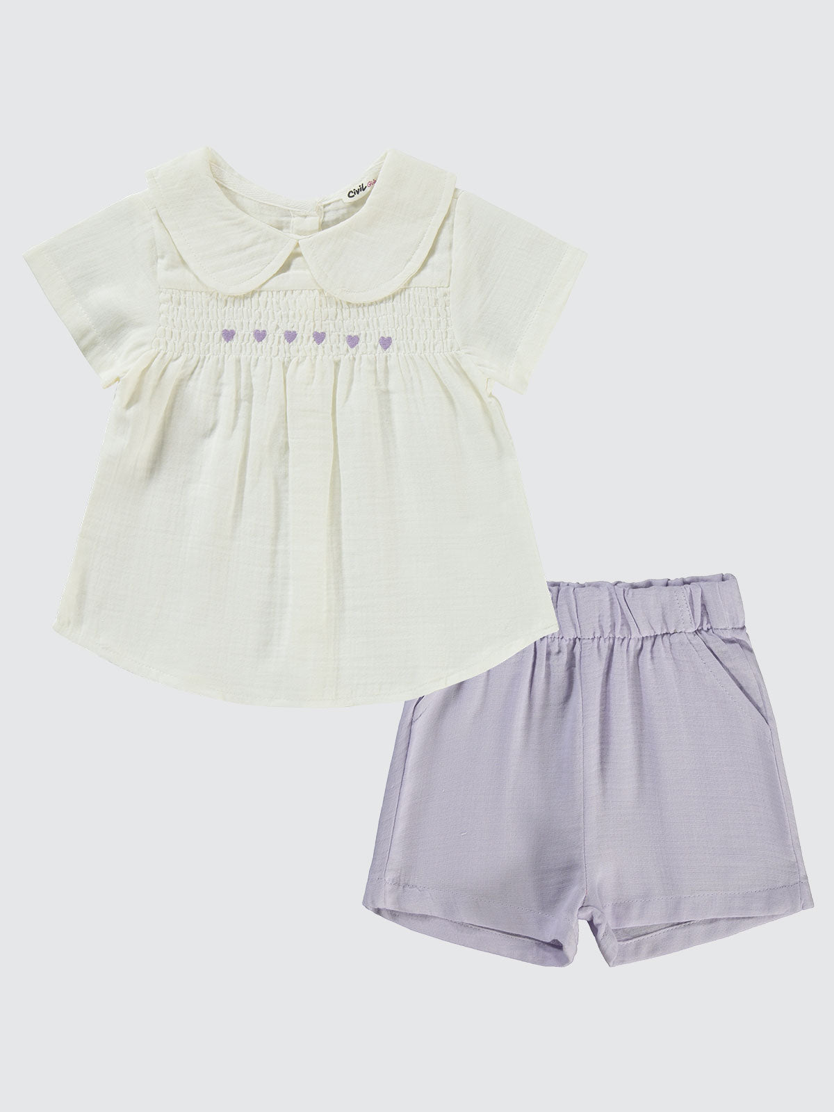 Hearts Collar Muslin Set