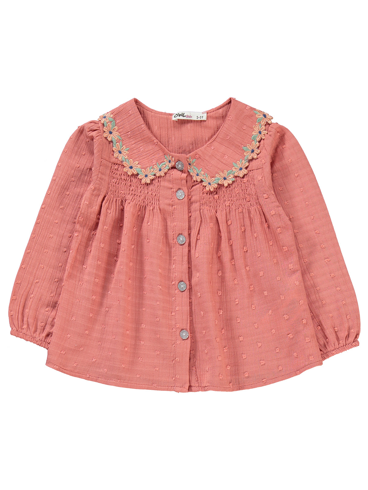 Embroidered Shirt and Jeans Set
