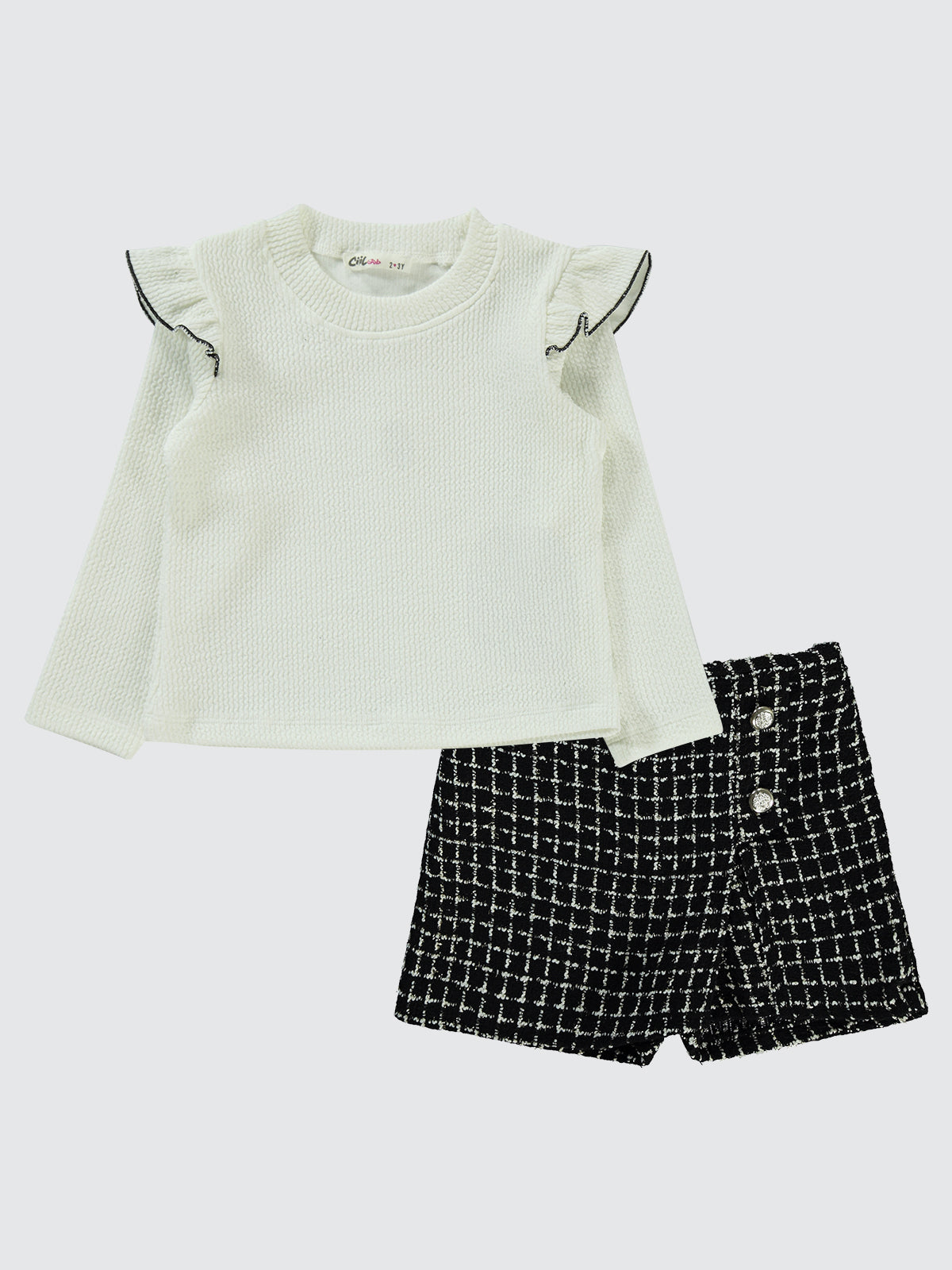Tweed Shorts Set