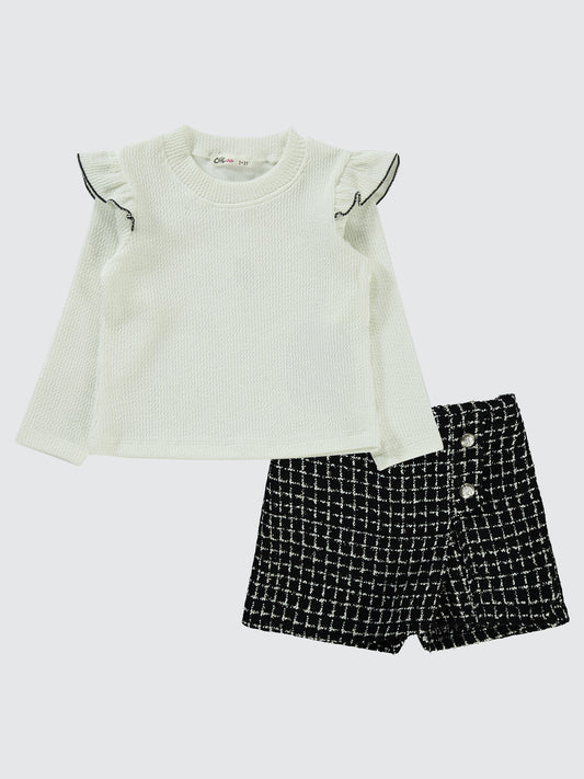 Tweed Shorts Set