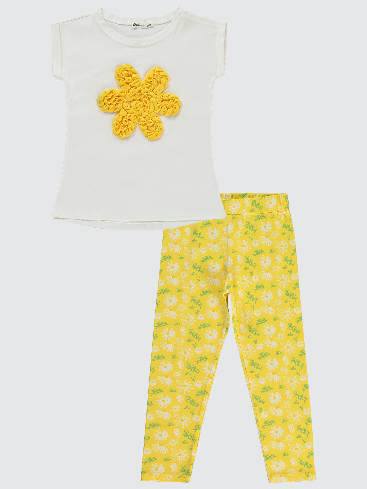 3D Flower yellow Set