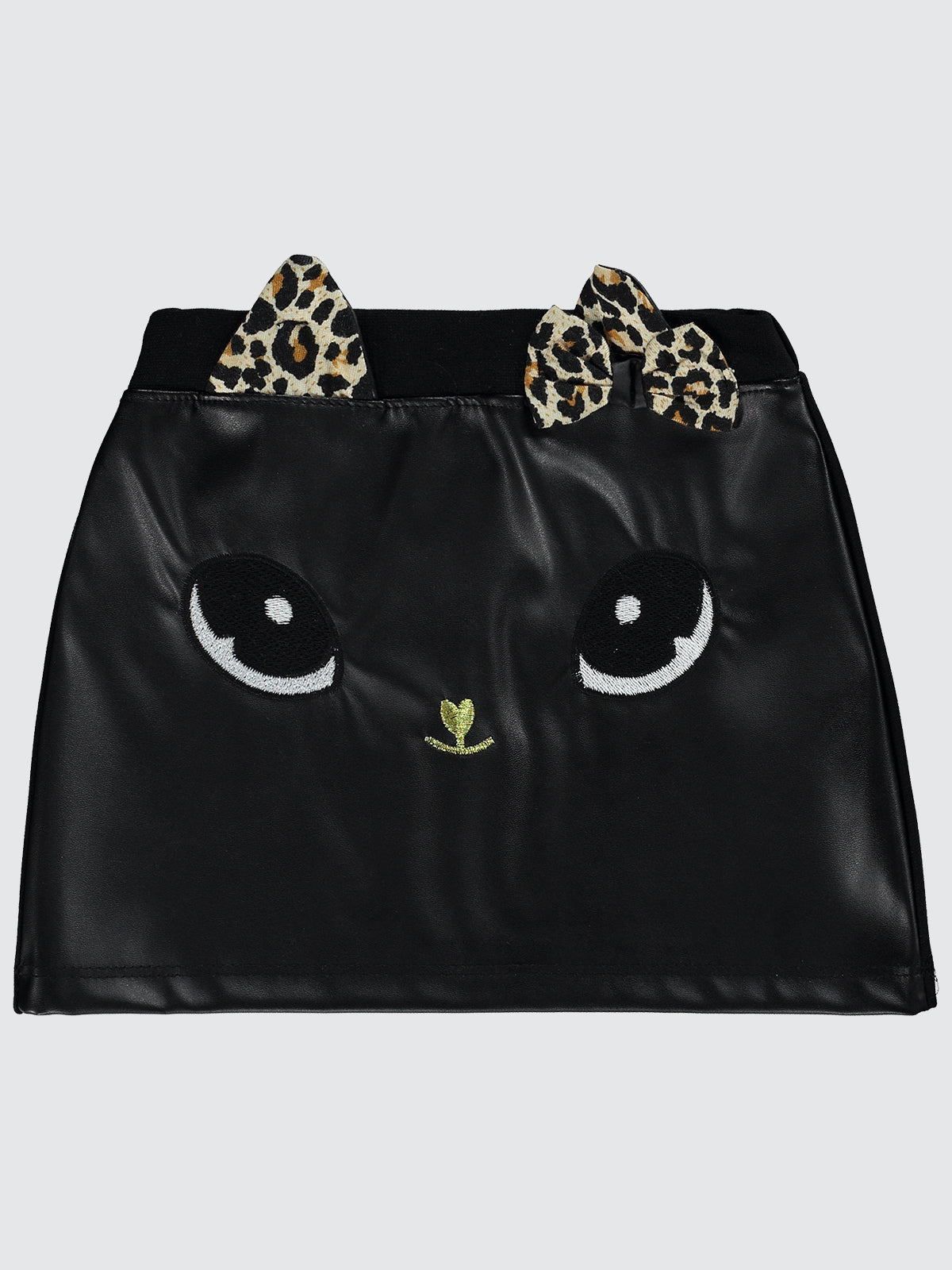 Cat Leather Skirt
