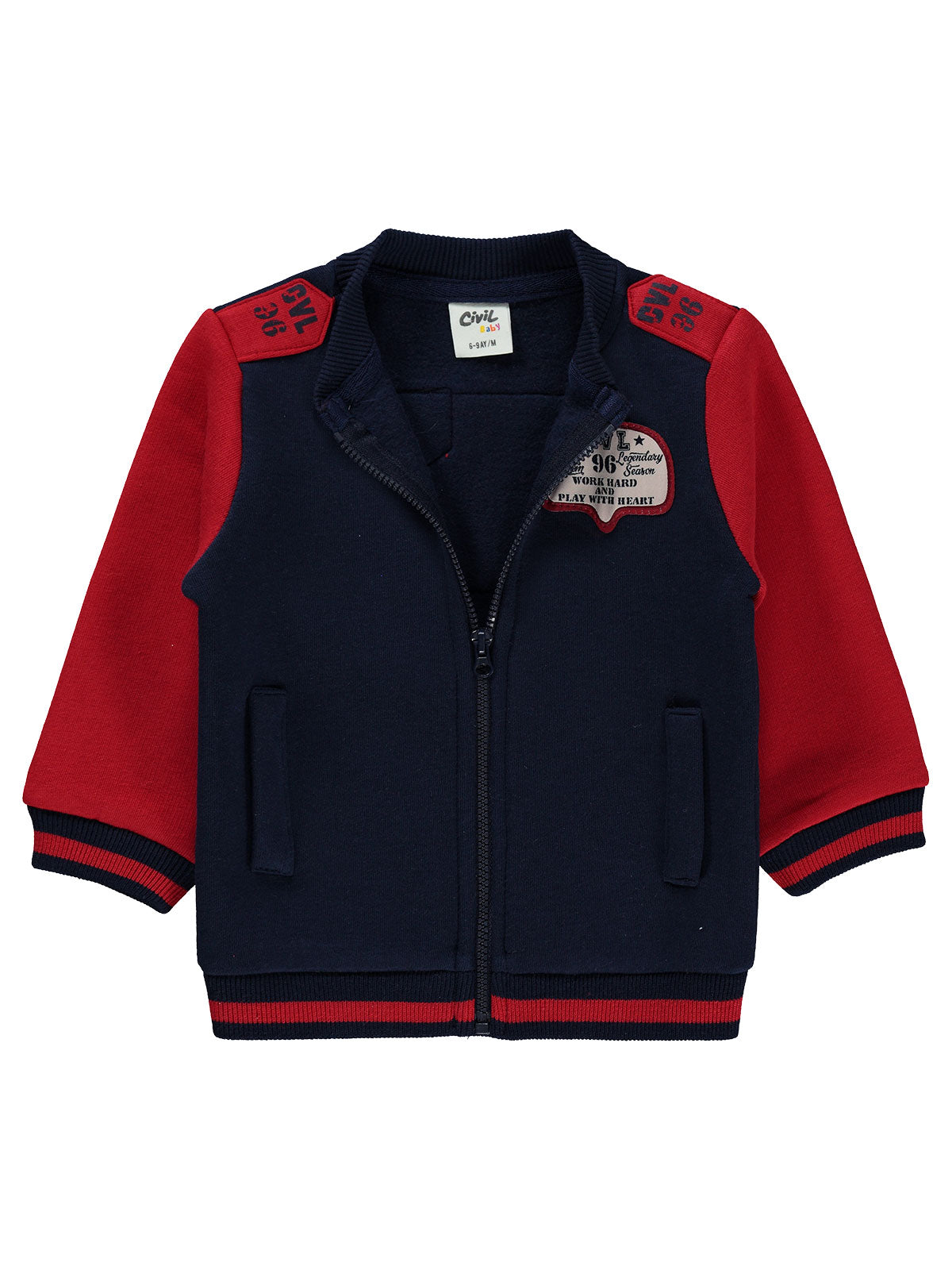 Navy & Red Cardigan
