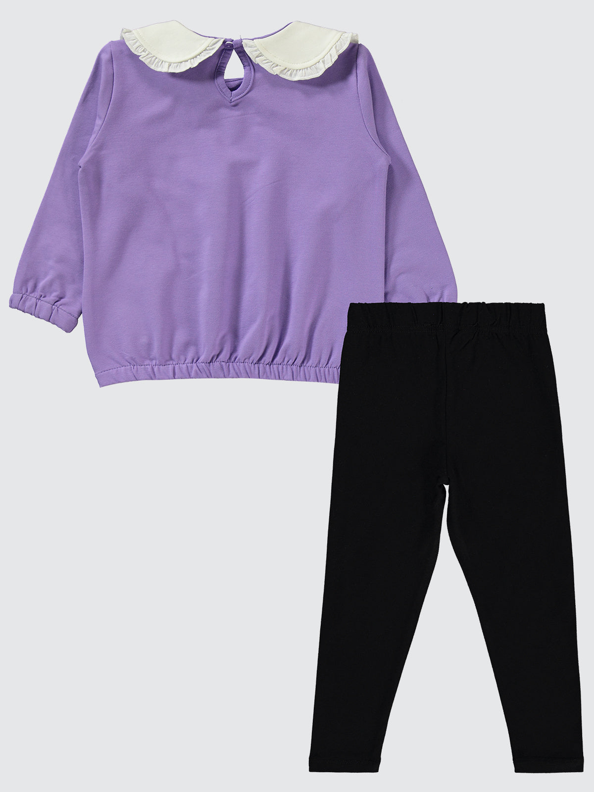 Collared Sweatshirt and Legging Set