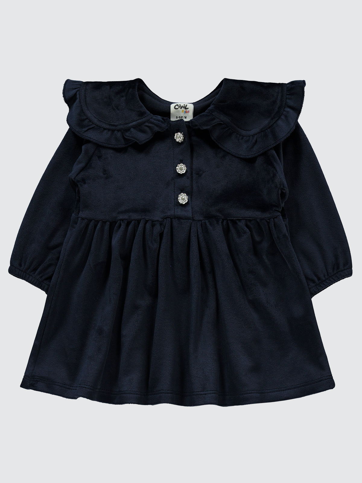 Silver Buttons Dress