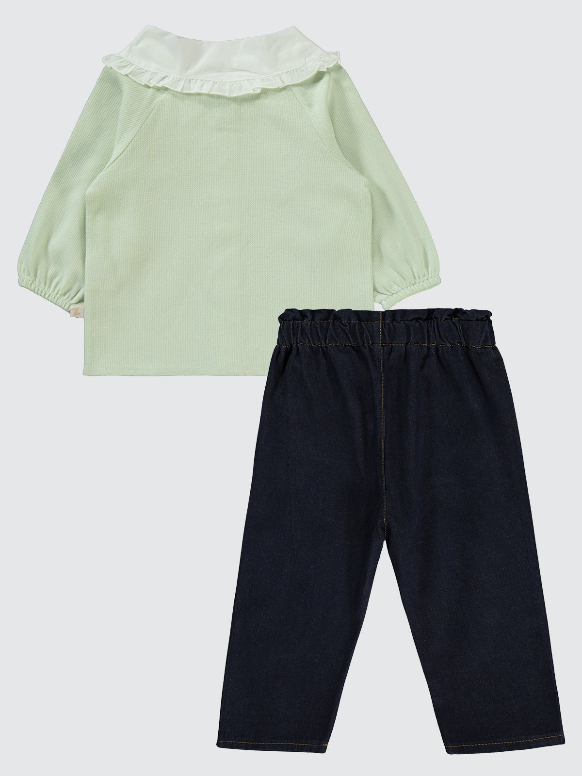 Baby Collared Jeans Set