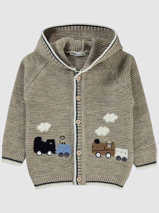 Knitted Train Cardigan