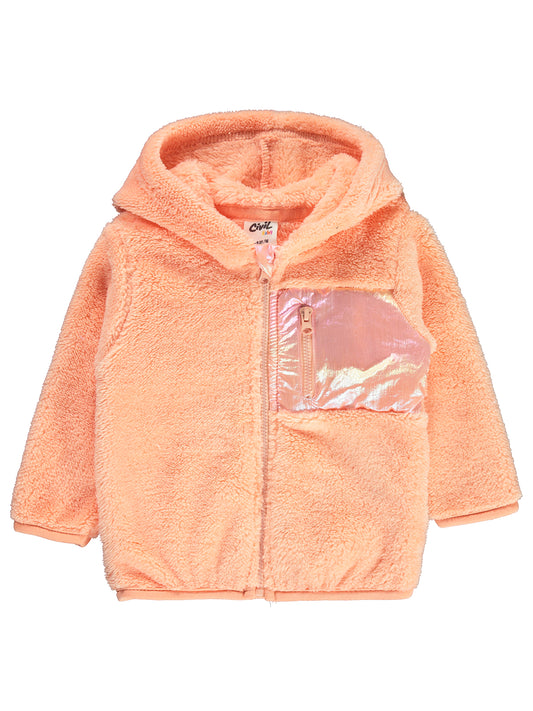 Fleece Zipper Cardigan